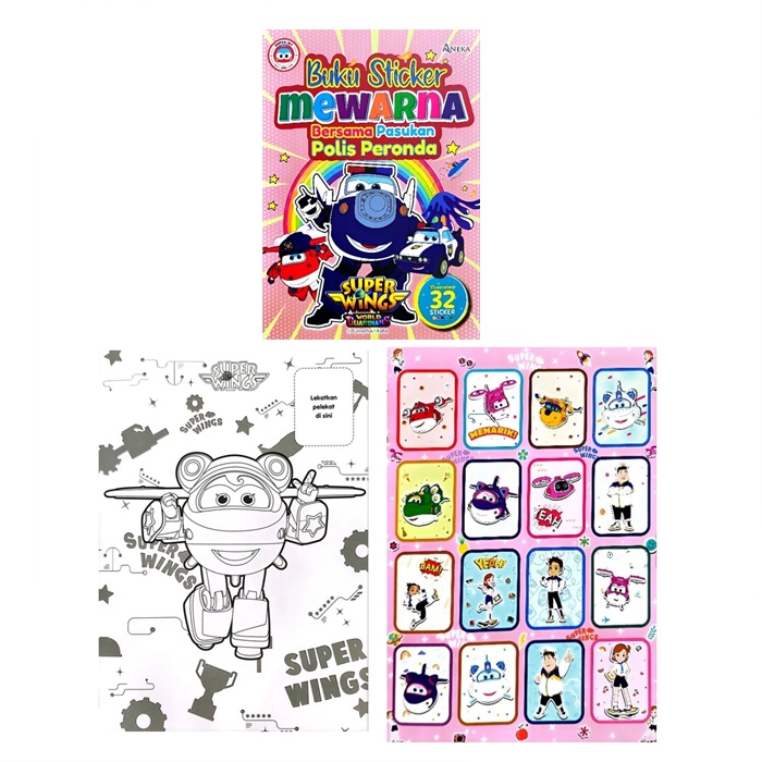 Buy Prasekolah Buku Sticker & Mewarna Bersama Pasukan Super Wings